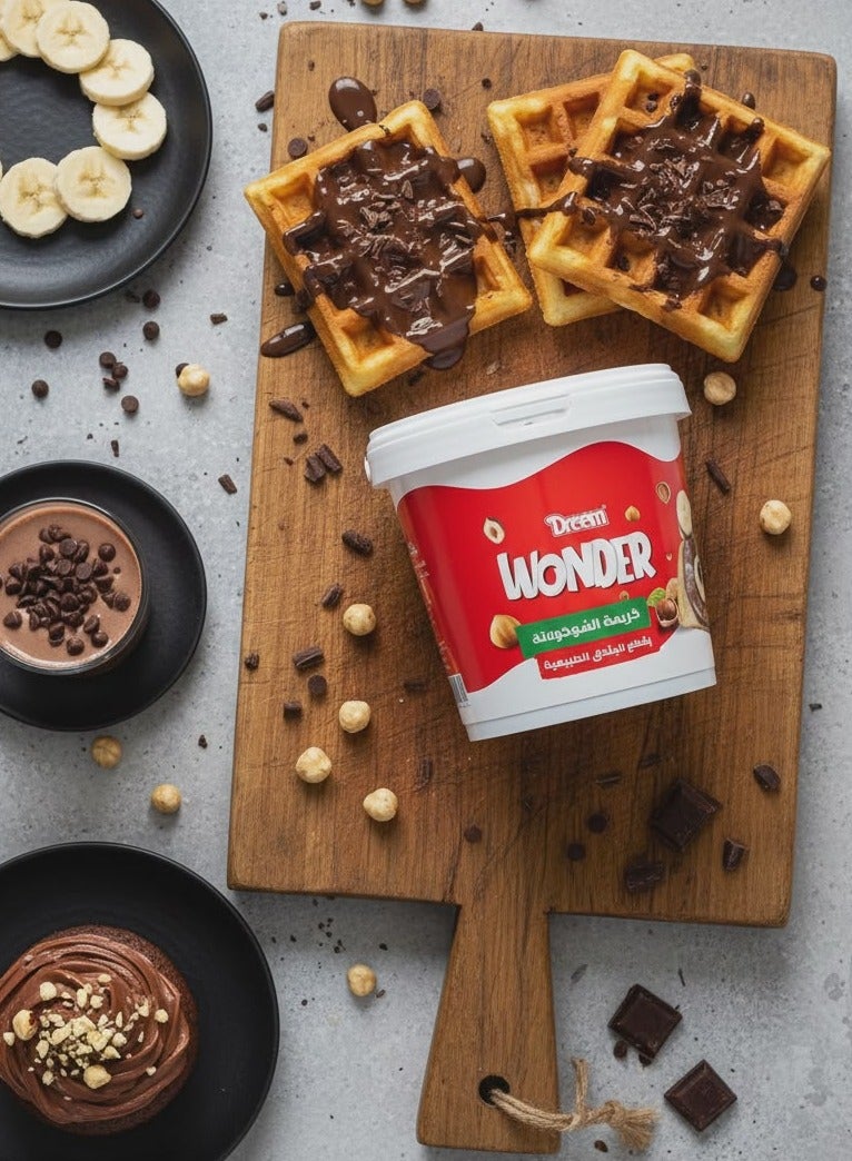 دريم شوكولاتة سبريد قابلة للدهن بالبندق الطبيعي - 900 جم - Image 2